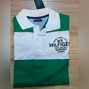 NEW Boys Tommy Hilfiger golf polo shirt size M 12-14 NWT surfing champs